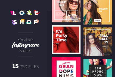 专业的时尚高端多用途高品质Instagram购物横幅banner海报着陆页设计模板