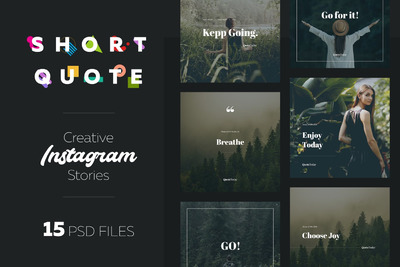 15个专业的时尚高端多用途高品质Instagram购物横幅banner海报着陆页设计模板