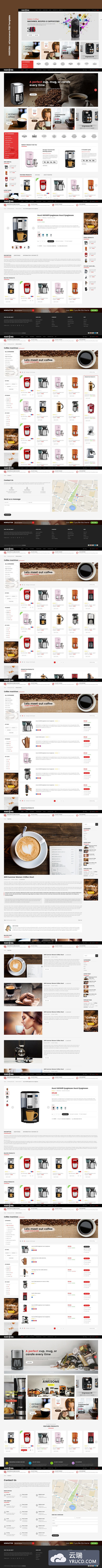 时尚高端多用途的高品质电子商务网站设计模板（psd）