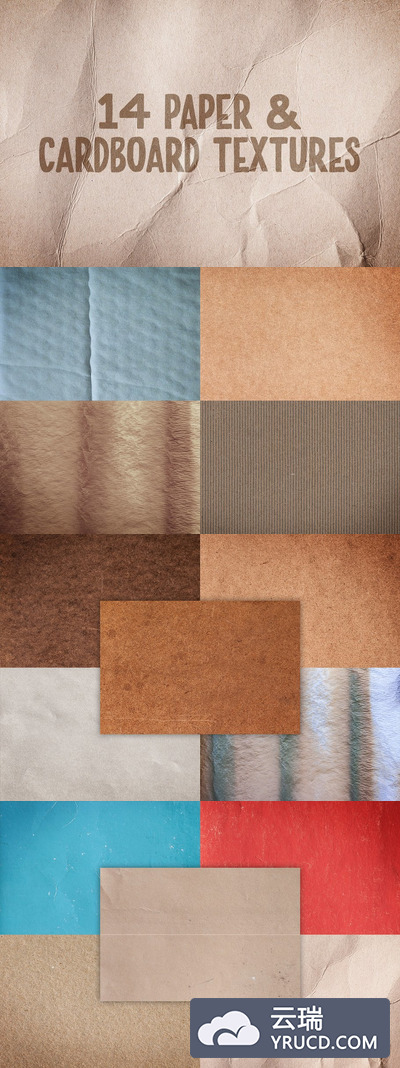 纸板纹理包第二卷 Paper & Cardboard Texture Pack Vol 2