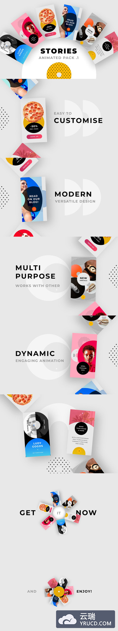 超现代创意社交Instagram故事视频模板下载