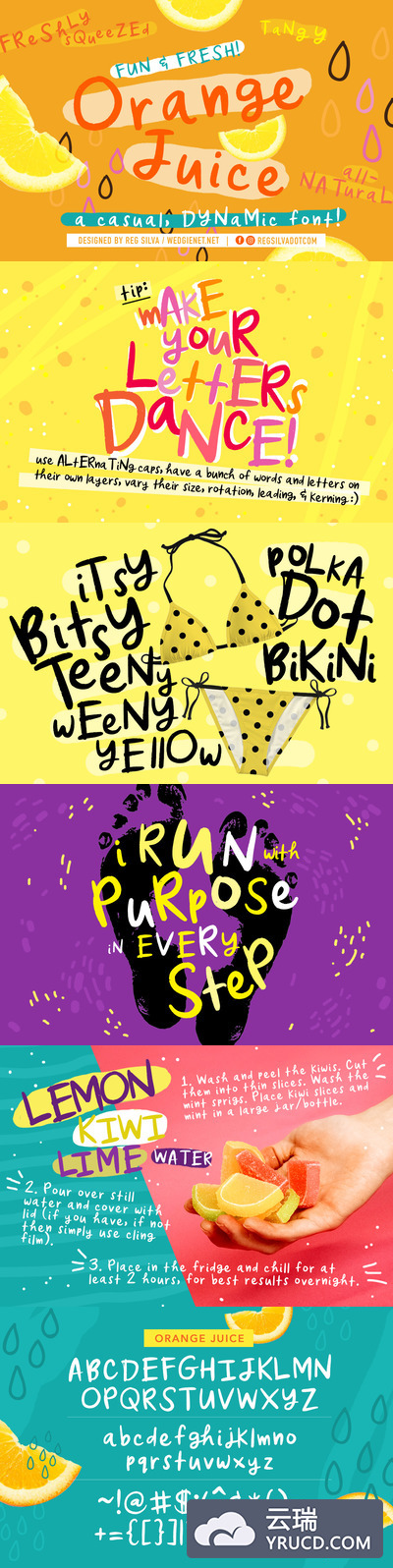 字体 | 充满活力俏皮有趣的可爱英文手写