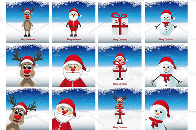 圣诞节矢量包 Christmas Vector Bundle