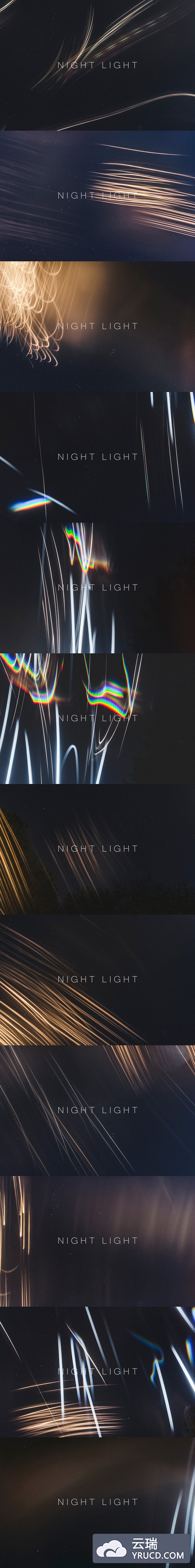 酷炫光线背景纹理 Night Light