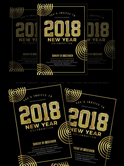 新年海报模板 New Year Flyer