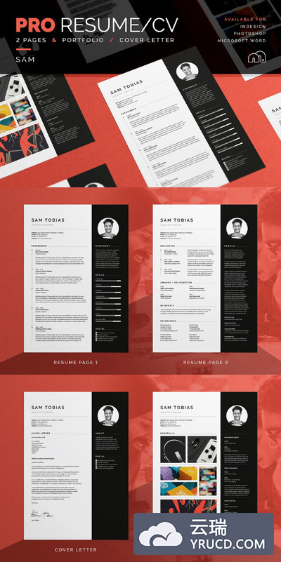 专业简历模板 Sam - Pro Resume/CV