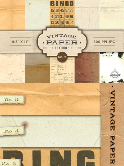 经典纸张背景纹理 Vintage Paper Textures - No. 7
