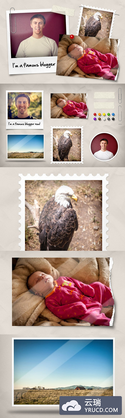 画框照片工具包 Drag & Drop Photo Frames Kit 1