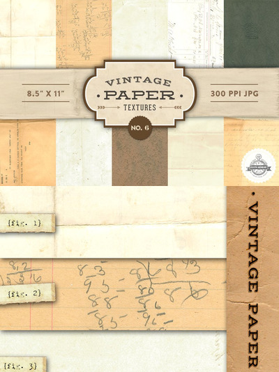 经典复古纸张背景纹理 Vintage Paper Textures - No. 6