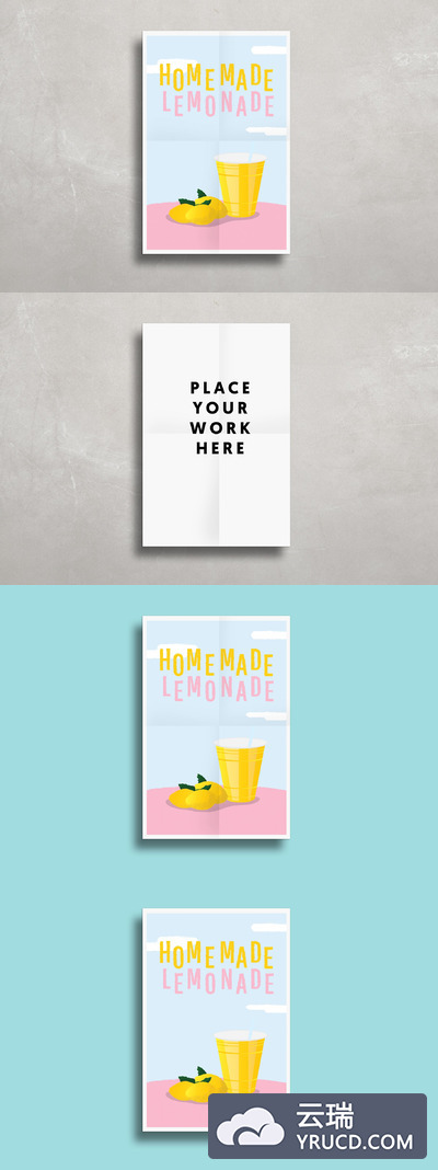 简单海报样机模型 SIMPLE POSTER MOCK UP