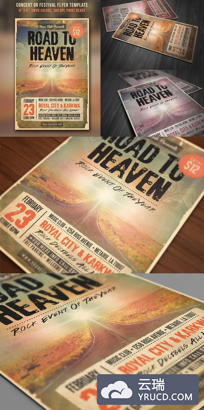 音乐会宣传单模板 Concert Festival Flyer