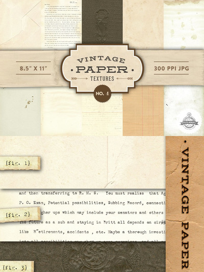 经典纸纹理 Vintage Paper Textures - No. 4