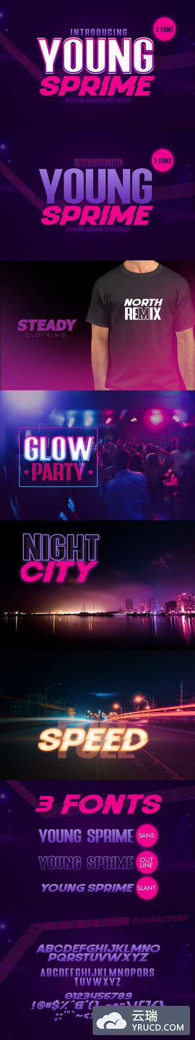 字体 | 粗体斜体无衬线字体年轻时尚艺术字