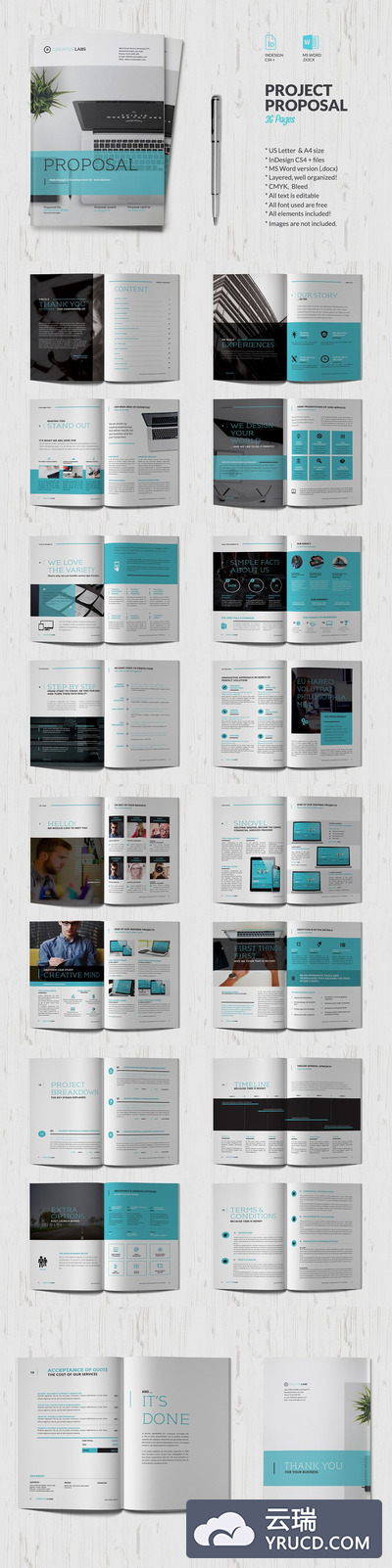 商业画册设计模板 Proposal