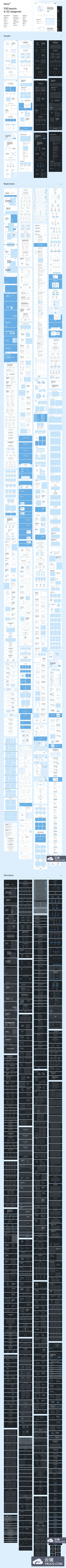 超专业完美的企业产品网站线框图原型设计[Sketch]