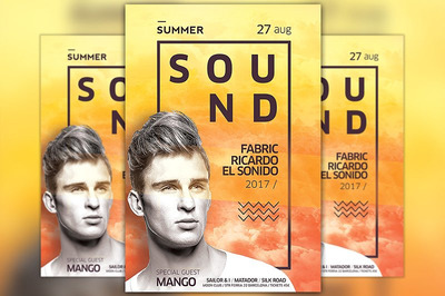 音乐海报制作模板 Electro DJ Flyer Template