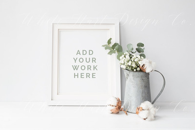 时尚画框样机下载 Styled stock photo - Frame mock up