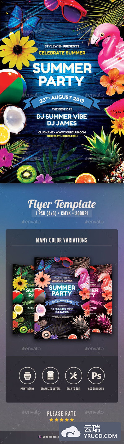 夏天风格味道的创意海报促销海报促销海报psd