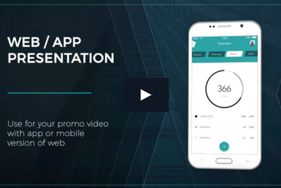 Web/应用程序演示-Andorid商业推广视频AE模板