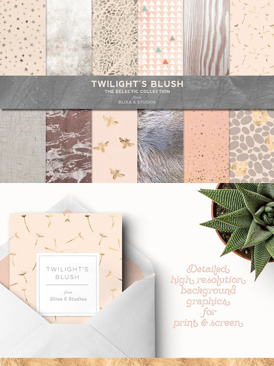 烫金背景纹理 Twilight's Blush: Golden Hygge