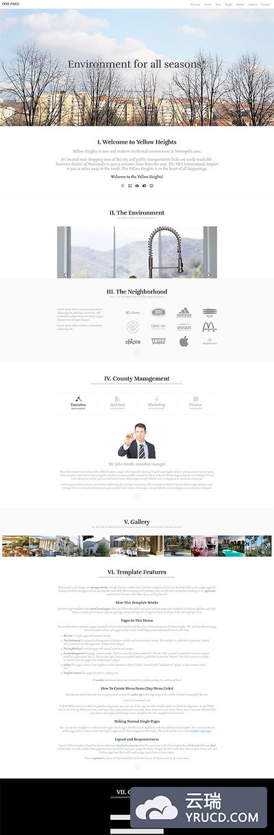 网页主题网站模板 Hot One Page