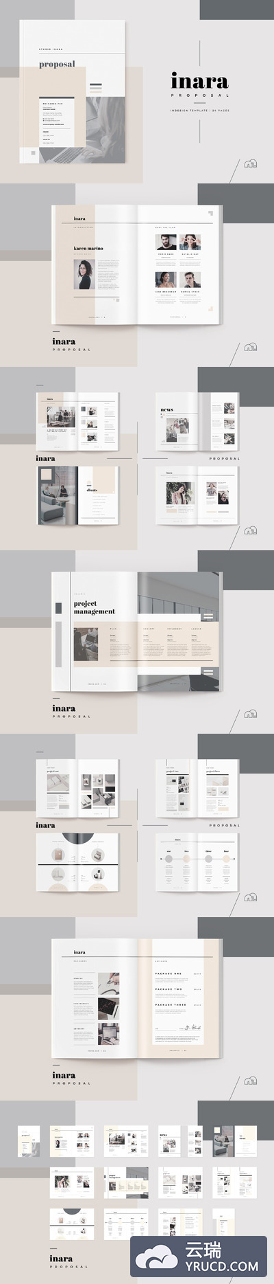 企业项目画册制作模板 Proposal - Inara