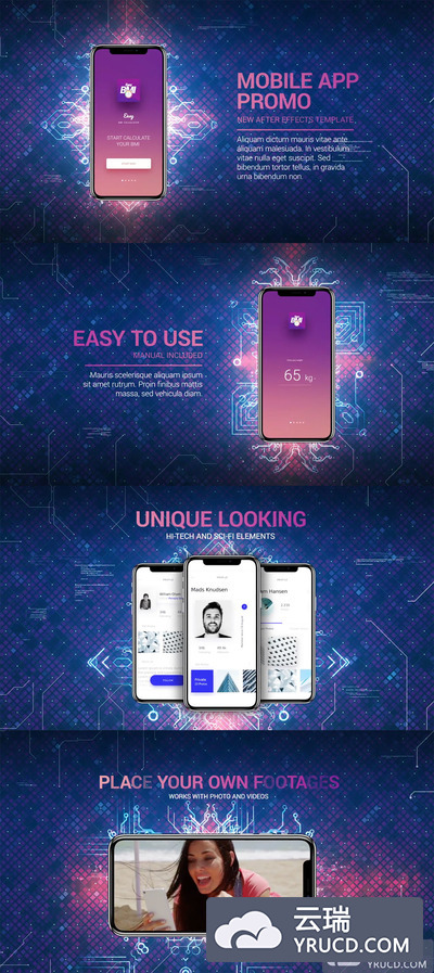 人工智能手机Ai科技概念科幻AE视频动态模板下载ae模板下载