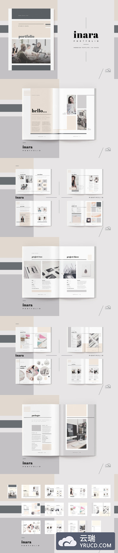 企业产品宣传册设计 Portfolio - Inara