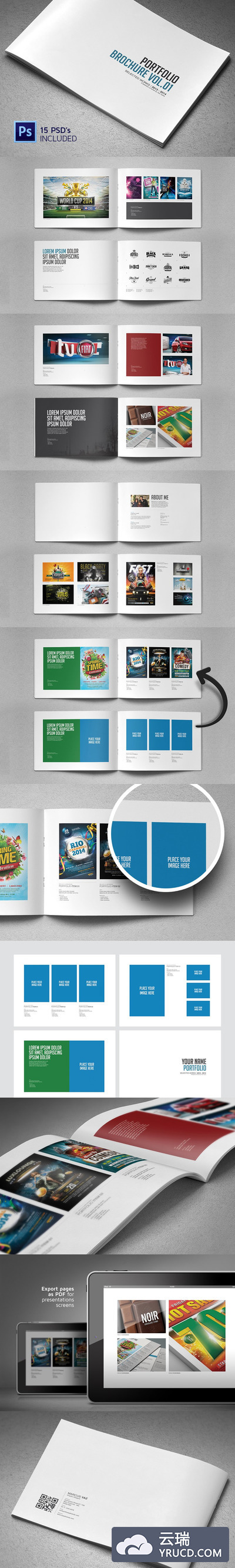 产品画册模板 Portfolio Brochure Vol.01