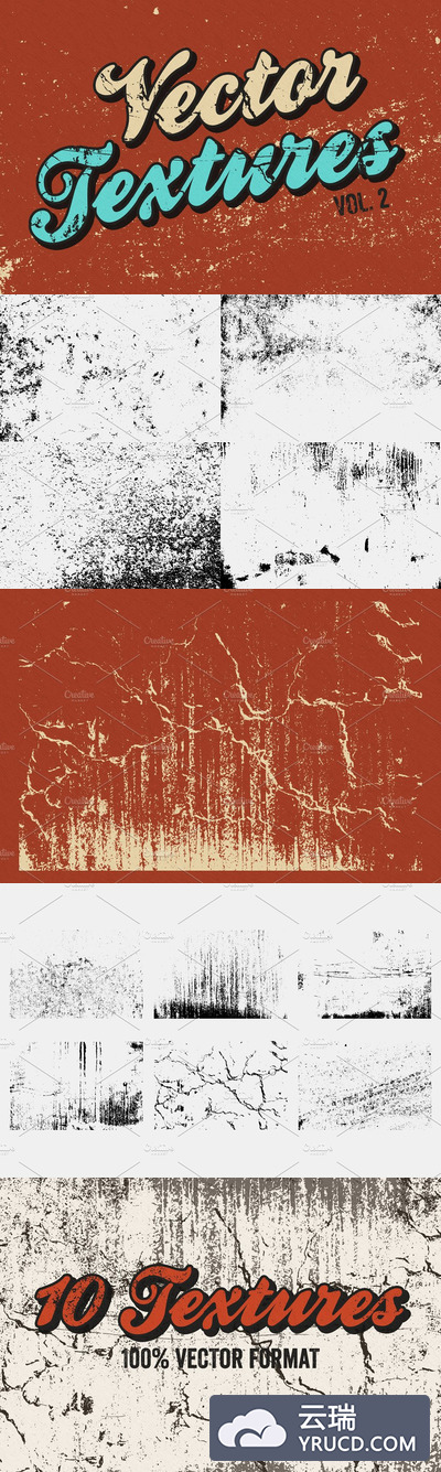 矢量字体素材纹理背景 Vector Textures Volume 2