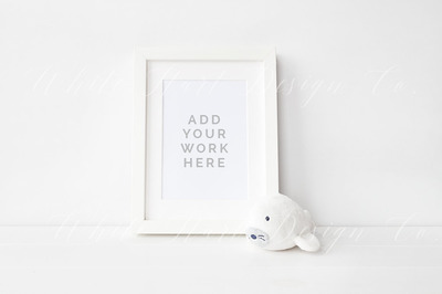 简约画框样机模型 Frame mock up - Nautical - Nursery