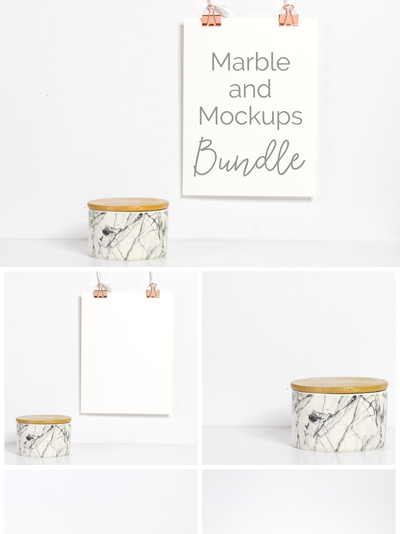 照片样机模型 Marble & Mockups (4 Images)