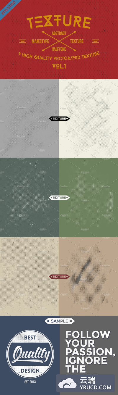 半色调抽象素材背景纹理 9 Abstract Halftone Texture VOL.1