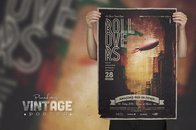 经典海报制作模板 Vintage Poster / Flyer - 1