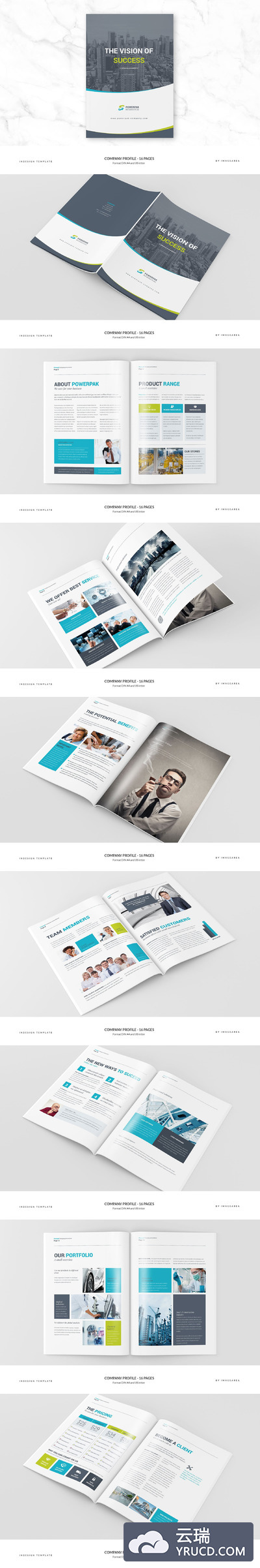 公司画册制作模型 Company Profile - 16 Pages