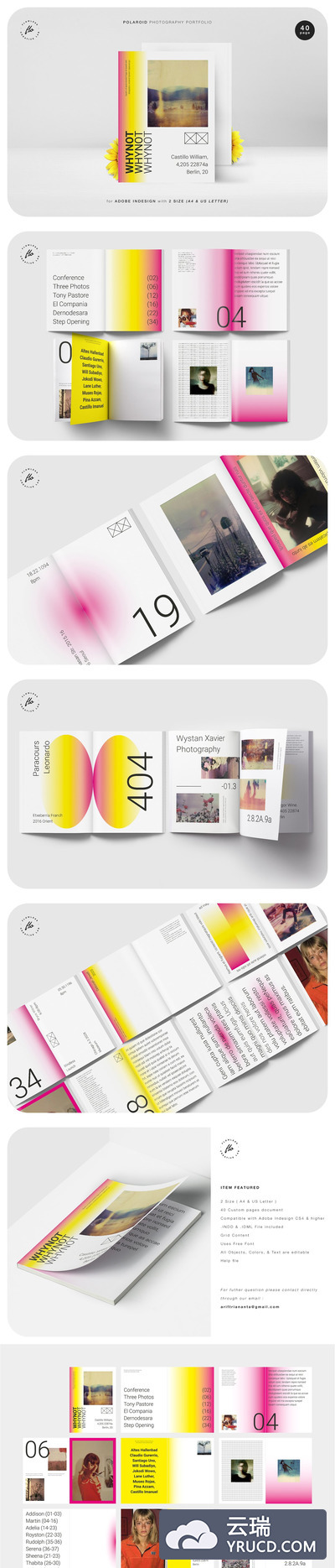 POLAROID摄影作品集画册设计版式