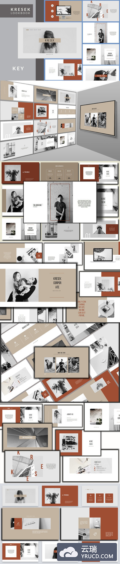 PPT | 高级灰时尚现代专业主题精美创意演示设计文稿幻灯片