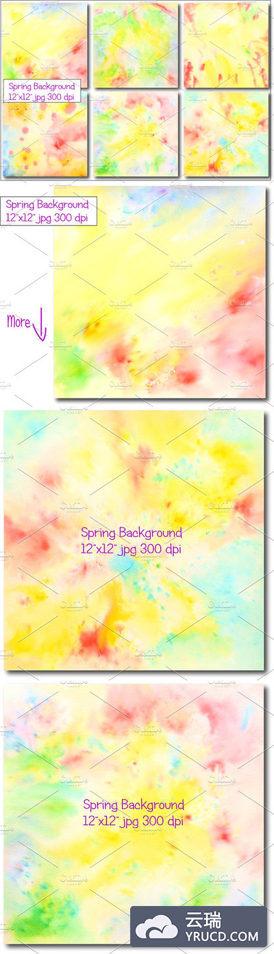 抽象的涂鸦春天背景 Abstract Spring Background