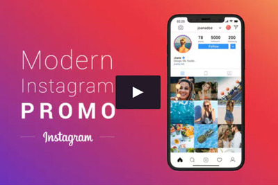 现代时尚Instagram社交媒体促销ae模板