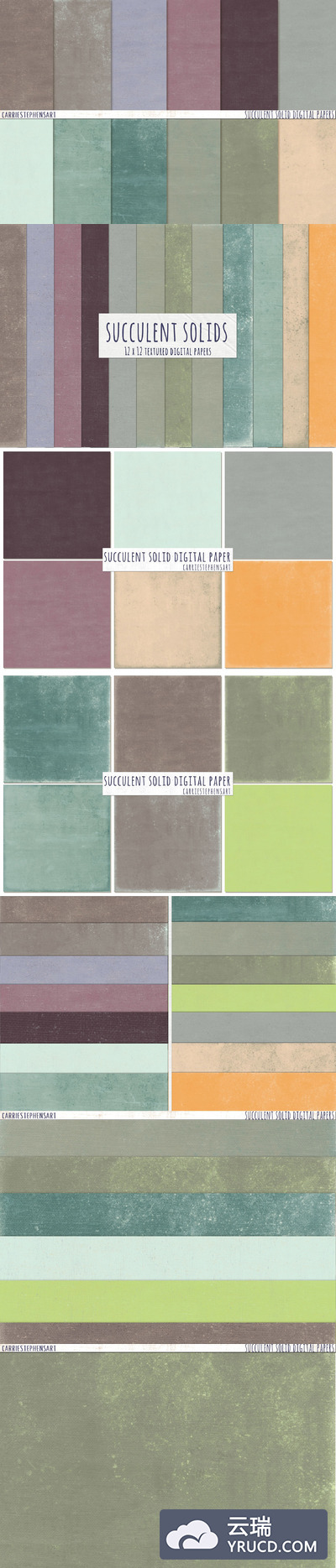 亚光背景纹理 Succulent Solid Digital Backgrounds