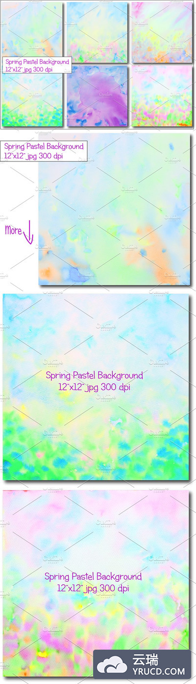 抽象的春天设计背景纹理 Abstract Spring Pastel Background