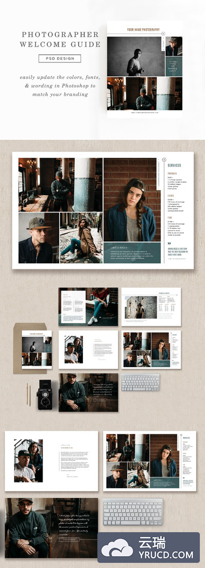 杂志画册模板 Photographer Magazine Template