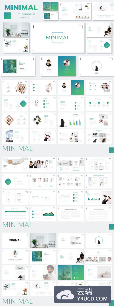 清新风格的PPT模板述职报告ppt模板个人简历ppt模板