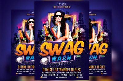 时尚的派对传单模板 Swag Bash Party Flyer Template