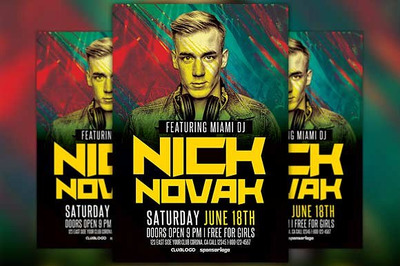 Dj推广派对传单模板 Dj Promotion Party Flyer Template