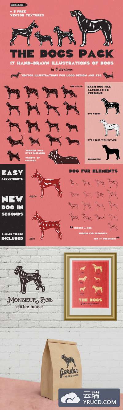 狗狗插画包 The Dogs Pack