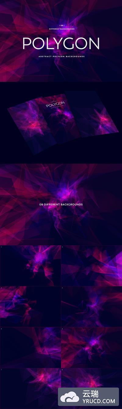 蓝紫色多边形背景背景纹理素材