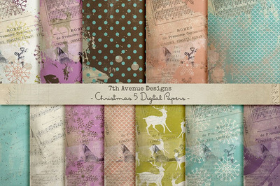 圣诞节背景素材 Christmas Papers 5