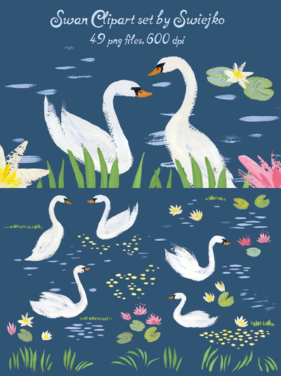 天鹅湖插图 Swan Lake Clipart
