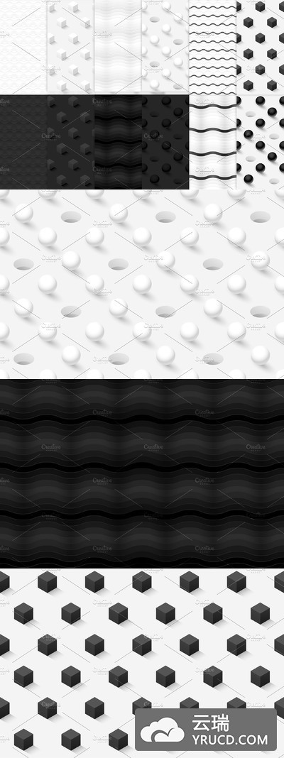 现代极简主义抽象背景 12 modern minimalist patterns